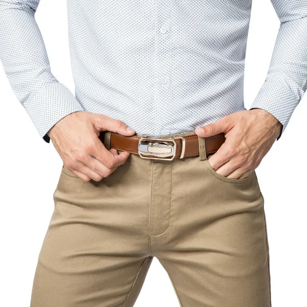 Luxury  Men Belt High Quality  Automatic Buckle 150cm Size - Image 2