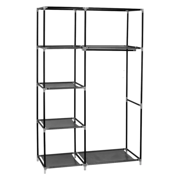 64 "4 Layer 6 Shelves Dustproof Wardrobe Portable Storage - Image 8