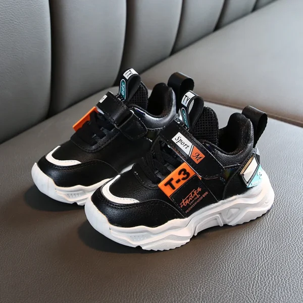 Artificial leather comfortable fashion baby sneakers shoes - Image 3