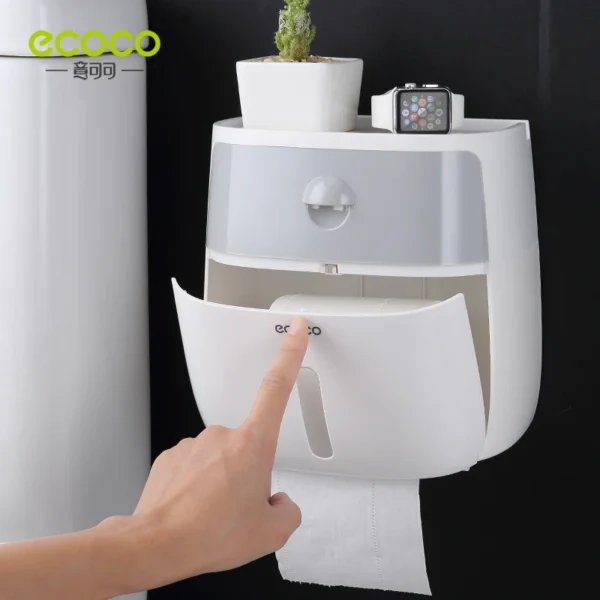 Towel Holder Bathroom Storage Case Drawer Living Room Toiletries Tool - Image 3