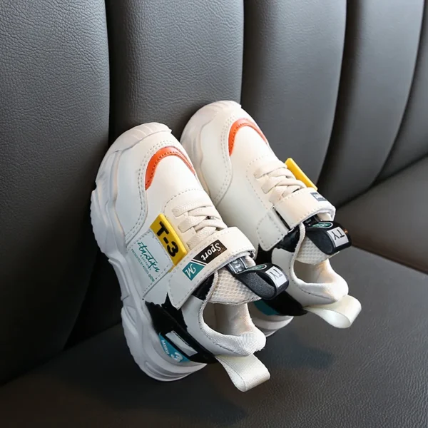 Artificial leather comfortable fashion baby sneakers shoes - Image 4
