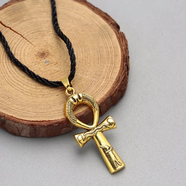 unisex necklace with egyptian key of life pendant - Image 3
