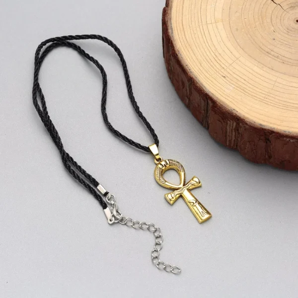 unisex necklace with egyptian key of life pendant - Image 4