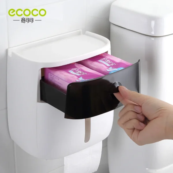 Towel Holder Bathroom Storage Case Drawer Living Room Toiletries Tool - Image 6