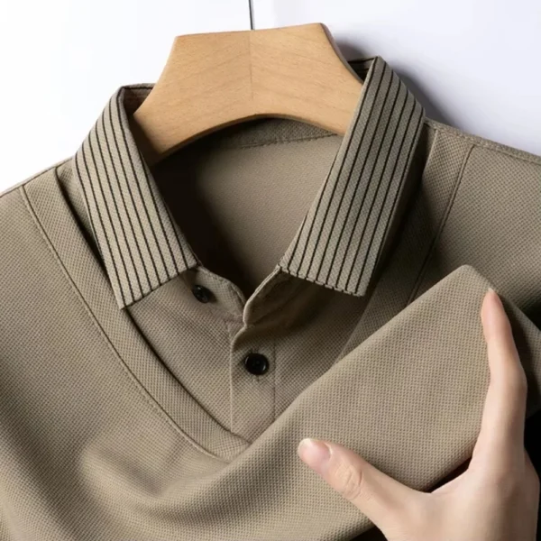 Two Fake Collar Mens Daily Casual Tee Long Sleeve Sweatershirt - Image 3