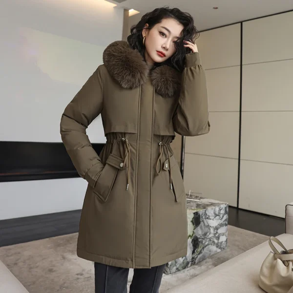 Women Hooded Parka Jacket - Image 5