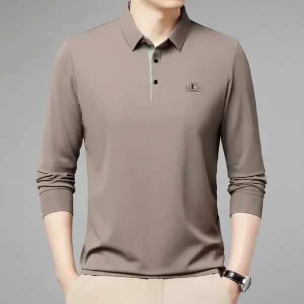 Two Fake Collar Mens Daily Casual Tee Long Sleeve Sweatershirt - Image 6