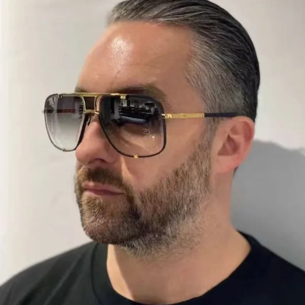 Fashion Metal Sunglasses Men Luxury Brand Designer