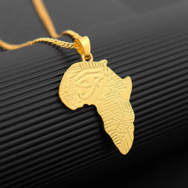 Africa Map Pendant  Men's Accessories Jewelry - Image 5