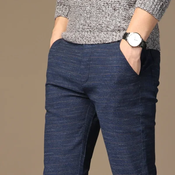 Men's Trousers Casual Elastic Straight