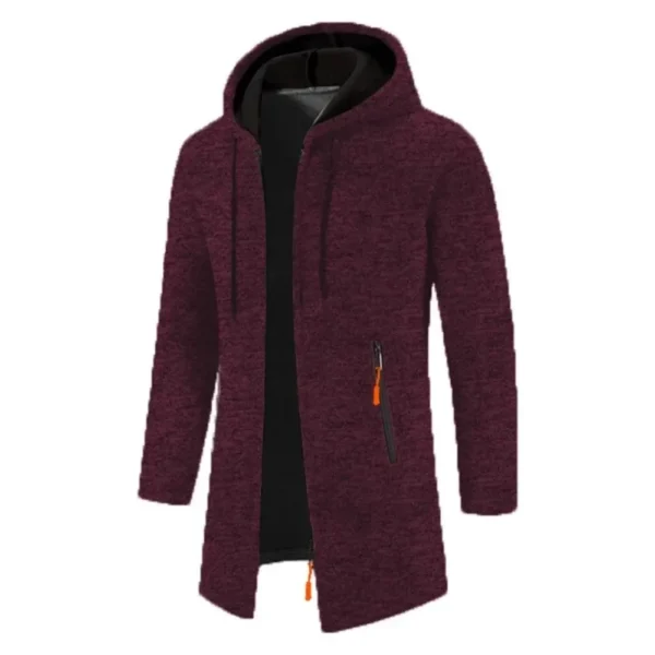 Mens Long Sleeve Hooded Sweater - Image 5