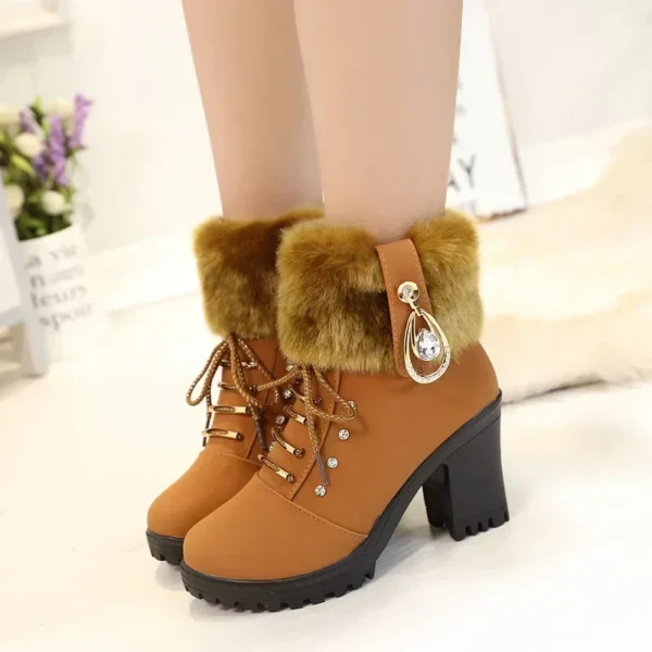 Suede Women Boots Winter Designer