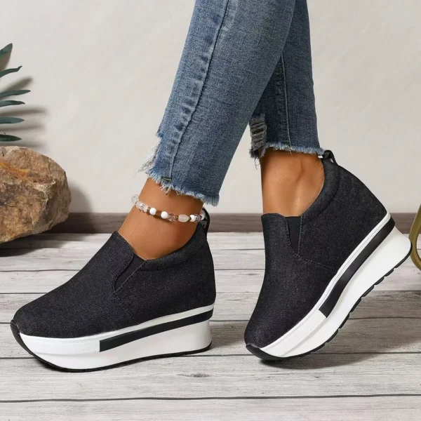 Women's Height Increasing Wedges Shoes Lightweight - Image 4
