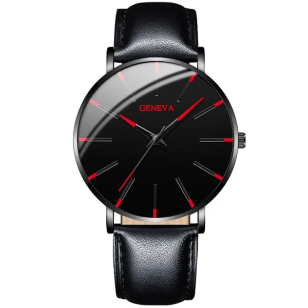 3PCS/Set Fashion Men's Watch Casual Leather - Image 3