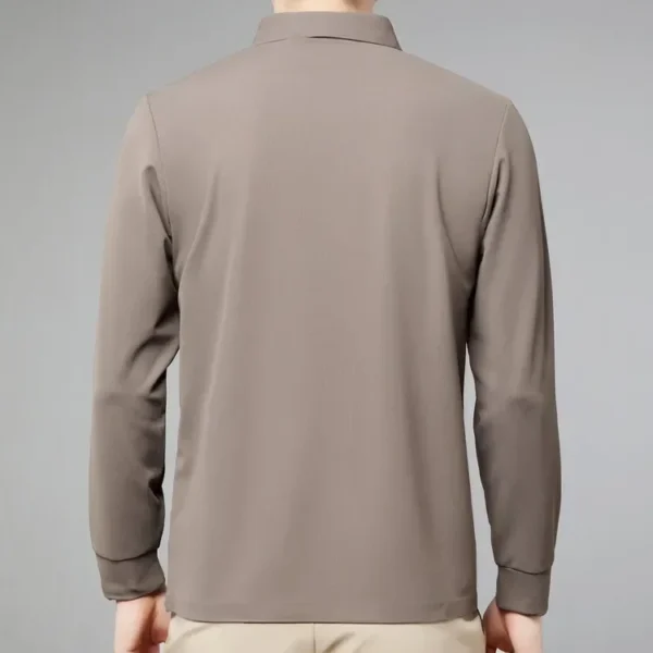 Two Fake Collar Mens Daily Casual Tee Long Sleeve Sweatershirt - Image 7