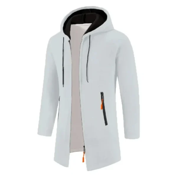 Mens Long Sleeve Hooded Sweater - Image 2