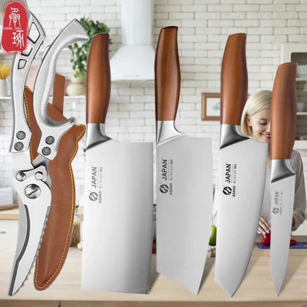 Professional Japanese Kitchen Knife Set Cooking Chef Knife  Accessories