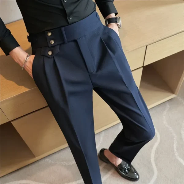 Men High Waist Belt Casual Design