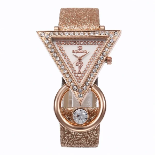 Simple Light Luxury Women's Quartz Watch+3 Piece Jewelry Set - Image 3