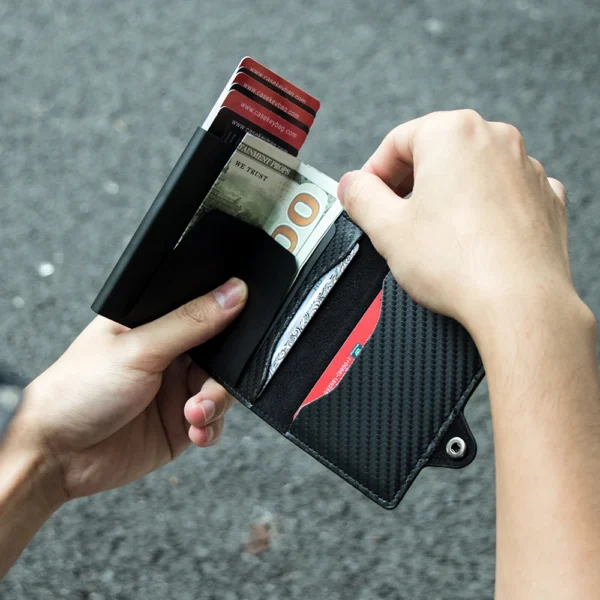 Single Box Smart Wallet Slim Pop Up Card Case - Image 3