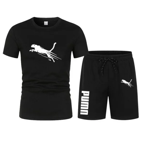 Men's clothing short-sleeved T-shirt + shorts 2 piece