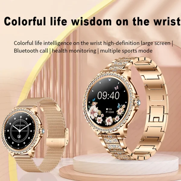 AMOLED Screen Smart Watch Bluetooth Call Smartwatch Womoen For Android IOS - Image 3
