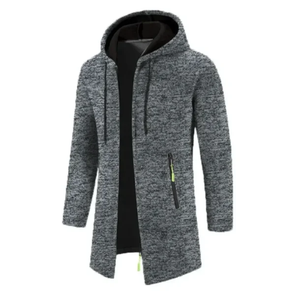Mens Long Sleeve Hooded Sweater - Image 3