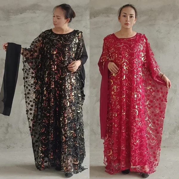 3 Pieces Plus Size African Dresses for Women - Image 4
