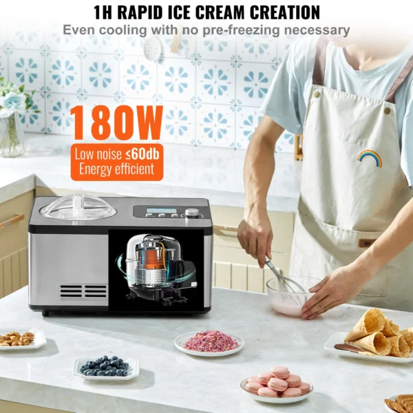 VEVOR  Ice AutomaticmCream Maker with Built-in Compressor - Image 3
