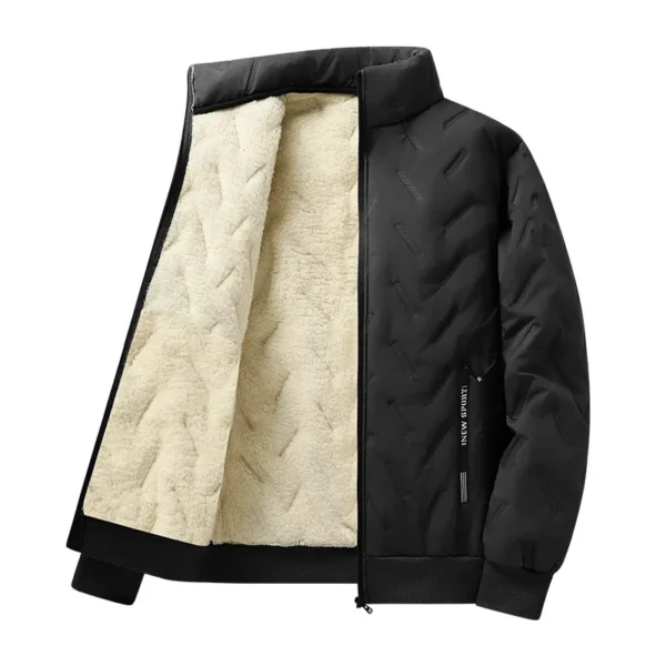 Sheep Velvet Padded Jacket Three-piece Set Casual Coat Jacket - Image 4
