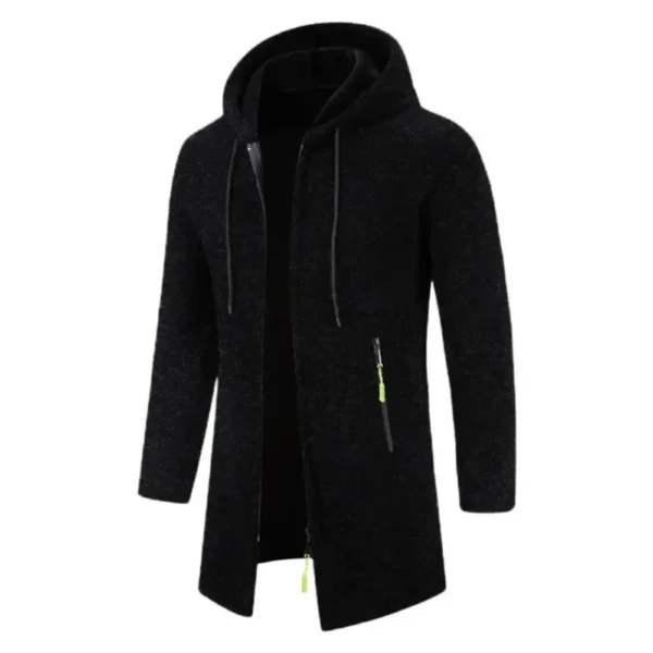 Mens Long Sleeve Hooded Sweater - Image 4