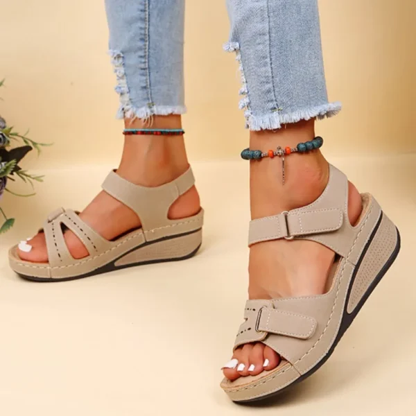 Women's Sandals Slip On Open Toe Walking Shoes - Image 2