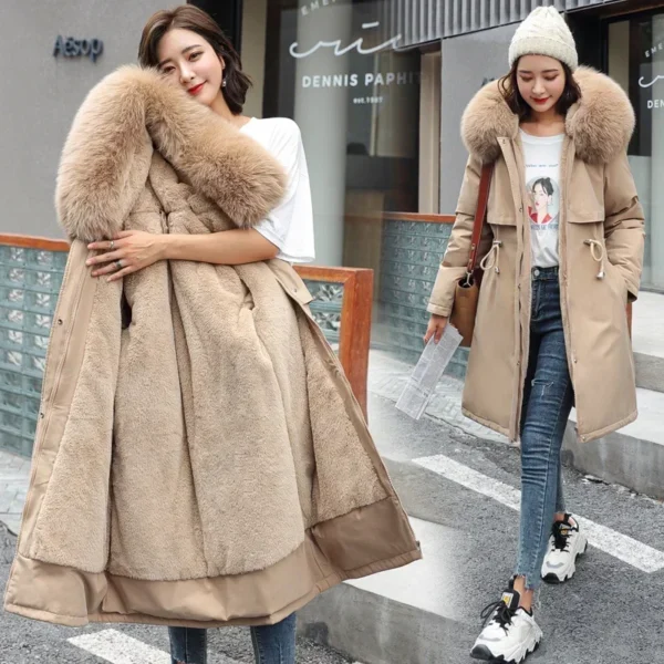 Thick Warm Winter Parkas Coat Women