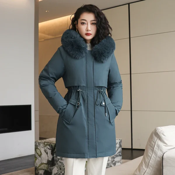 Women Hooded Parka Jacket - Image 2