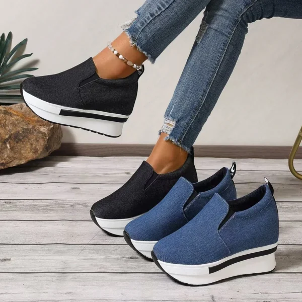 Women's Height Increasing Wedges Shoes Lightweight - Image 6