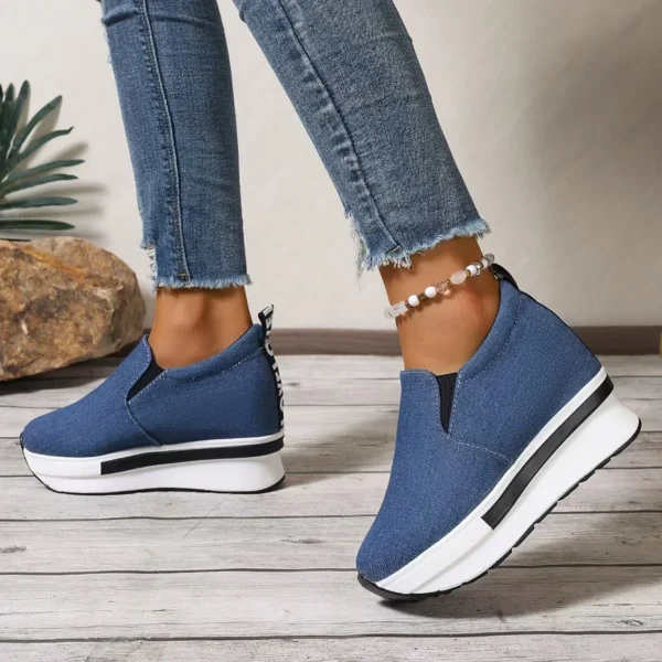 Women's Height Increasing Wedges Shoes Lightweight - Image 3