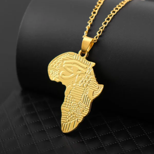 Africa Map Pendant  Men's Accessories Jewelry - Image 2