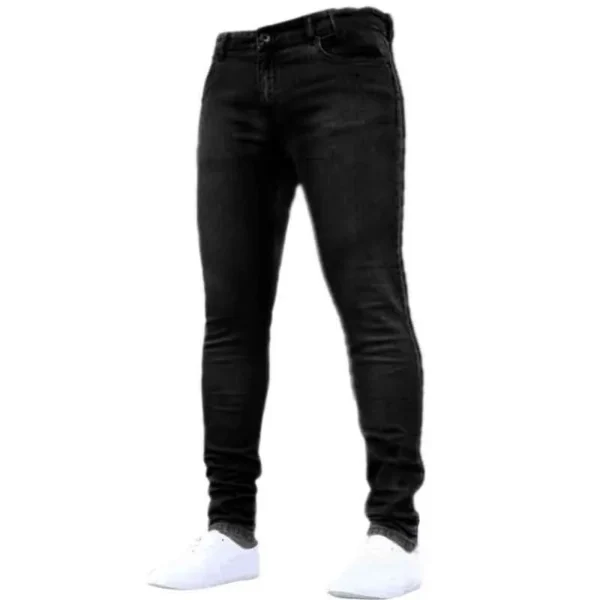 Fashion Men Casual Pants Stretch Jeans Skinny - Image 6