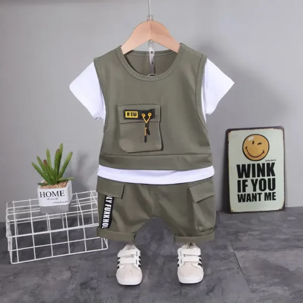 T Shirts Shorts Pants 2Pcs/sets Infant Kids Toddler Tracksuits 0-5 Years