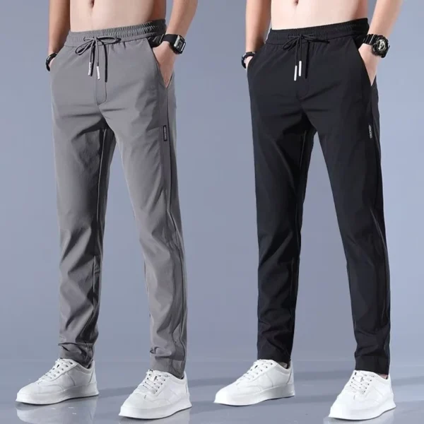 Thin men's casual pants, draped suit pants for men's ice silk