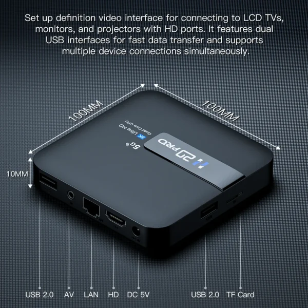 H20PRO Android 10.0 TV Box Allwinner - Image 6