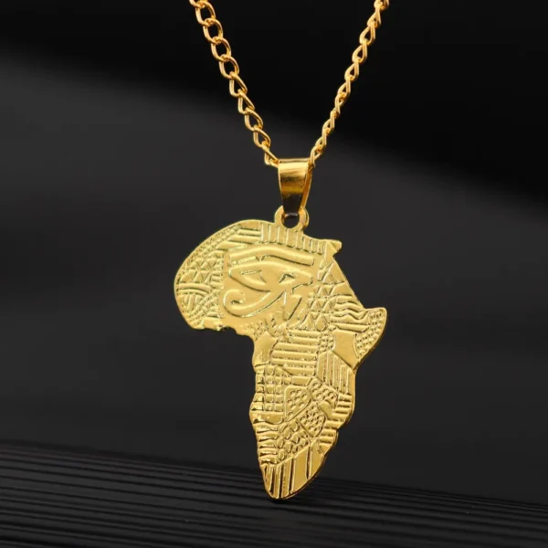 Africa Map Pendant  Men's Accessories Jewelry - Image 3