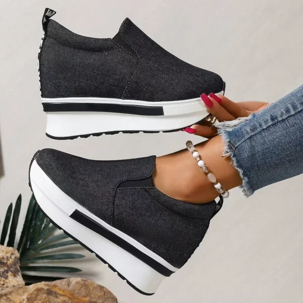 Women's Height Increasing Wedges Shoes Lightweight - Image 5
