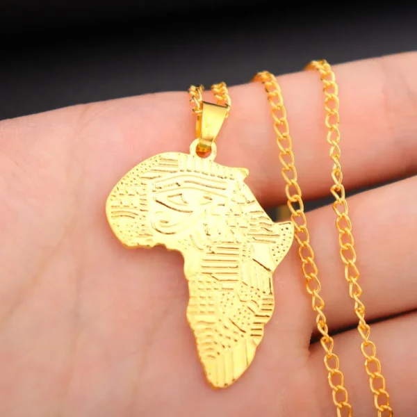 Africa Map Pendant  Men's Accessories Jewelry - Image 6