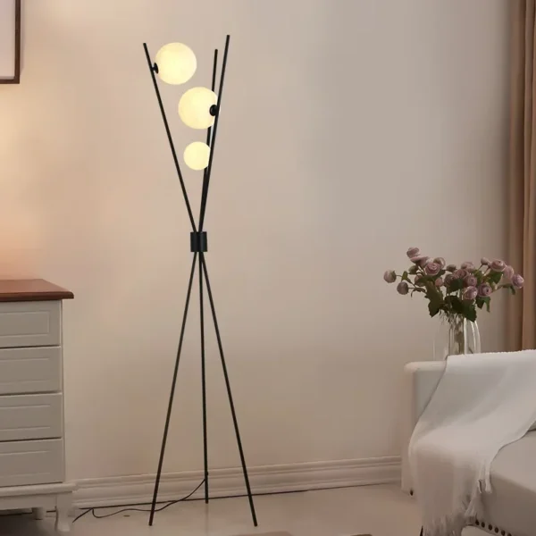 moon-shaped ball floor lamp - Image 4