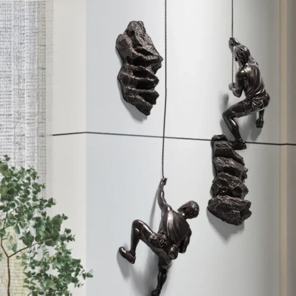 industrial style climbing man wall decoration - Image 3
