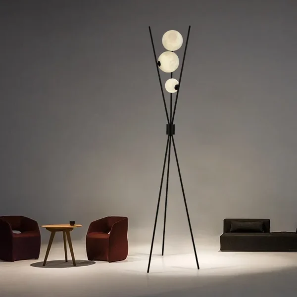 moon-shaped ball floor lamp - Image 5