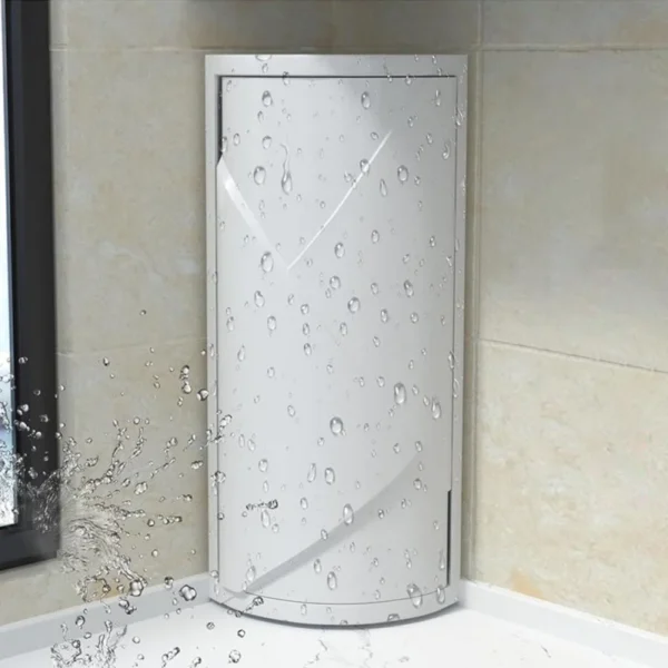 2Layer Bathroom Corner Storage 360 Rotating - Image 3